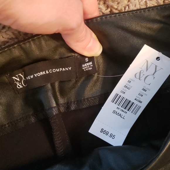 Whitney Faux-Leather High-Waisted Pull-On Slim-Leg - Picture 3 of 5